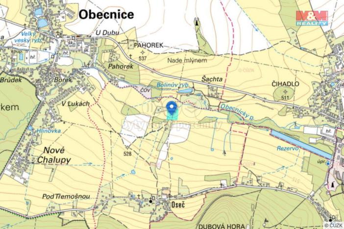 Prodej louky, Obecnice - Oseč, 8713 m2