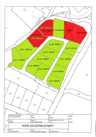 Prodej pozemku pro bydlení, Bystřany, Havlíčkova, 850 m2