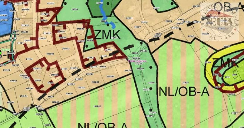 Prodej pozemku pro bydlení, Praha - Lipence, Na Lhotkách, 5510 m2