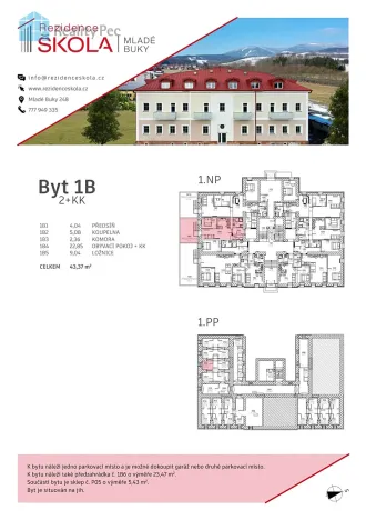 Prodej bytu 2+kk, Mladé Buky, 72 m2