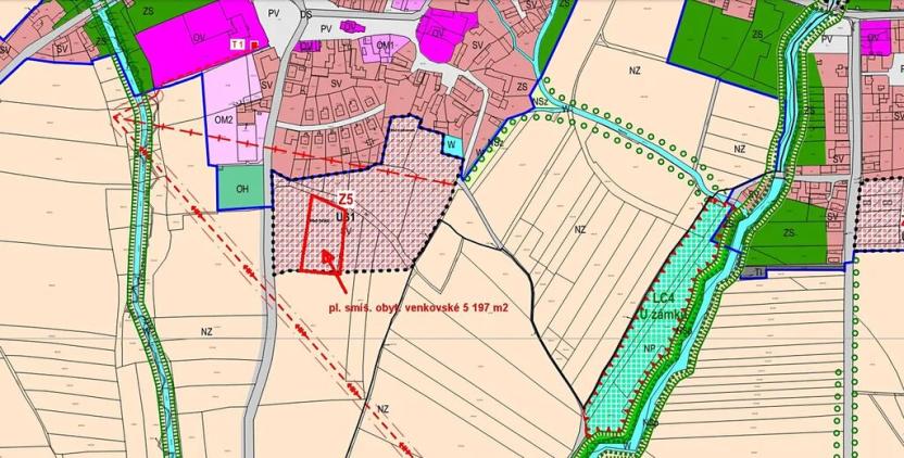 Prodej pozemku pro bydlení, Chomutice, 5197 m2