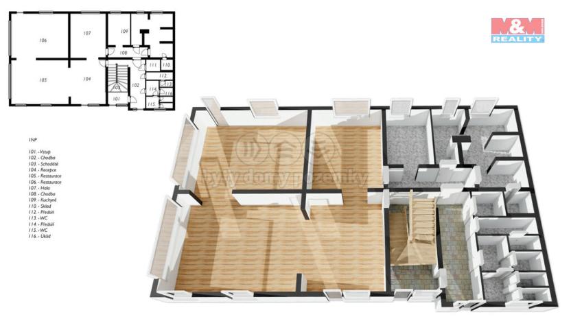 Prodej kanceláře, Uherský Brod - Těšov, Těšovská, 604 m2