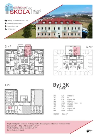 Prodej bytu 3+kk, Mladé Buky, 100 m2