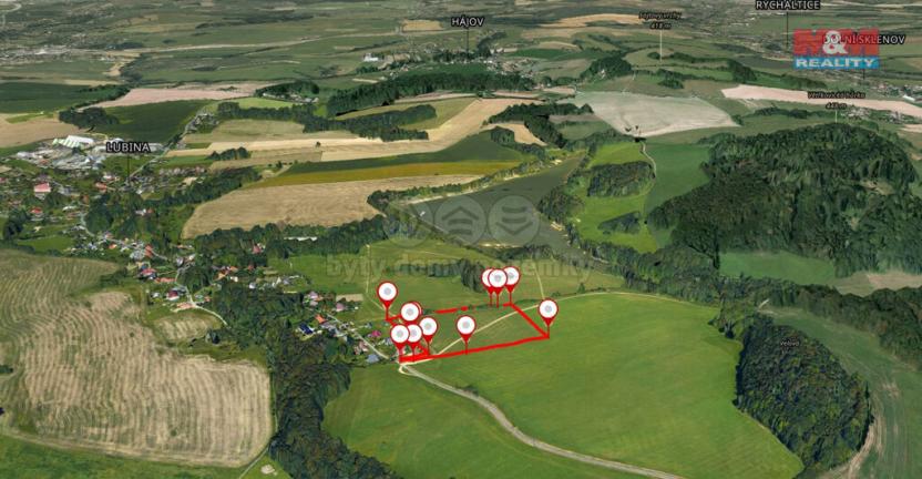 Prodej pole, Kopřivnice - Lubina, 28023 m2