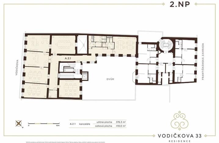 Pronájem kanceláře, Praha - Nové Město, Vodičkova, 750 m2