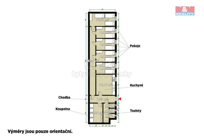 Pronájem bytu 1+kk, Kožlany, V Ouvoze, 10 m2