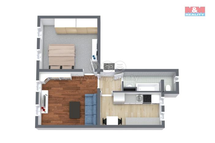 Prodej bytu 2+1, Nejdek, Závodu míru, 45 m2