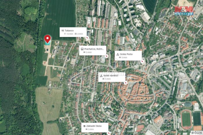 Prodej pozemku pro bydlení, Prachatice, Jilmová, 1542 m2