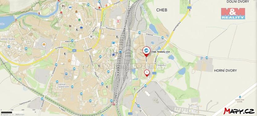 Prodej garáže, Cheb, Na Návrší, 21 m2