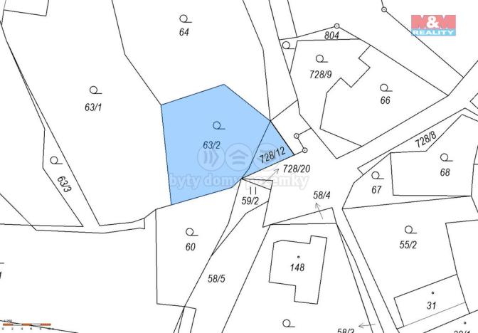 Prodej zahrady, Žitenice - Pohořany, 439 m2