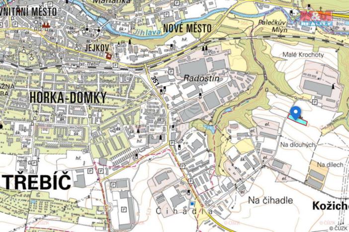 Prodej komerčního pozemku, Kožichovice, Žďárského, 6378 m2
