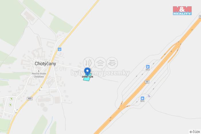 Prodej pozemku pro bydlení, Chotýčany, 1265 m2