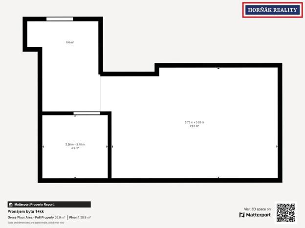Pronájem bytu 1+kk, Škrdlovice, 32 m2