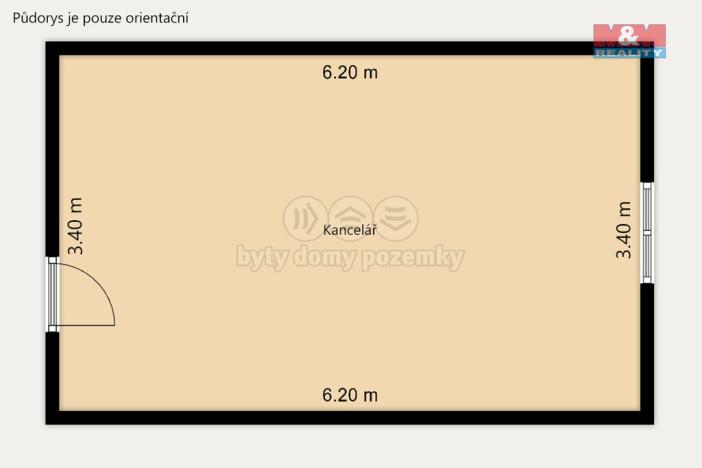Pronájem kanceláře, Horšovský Týn - Malé Předměstí, Zahradní, 21 m2