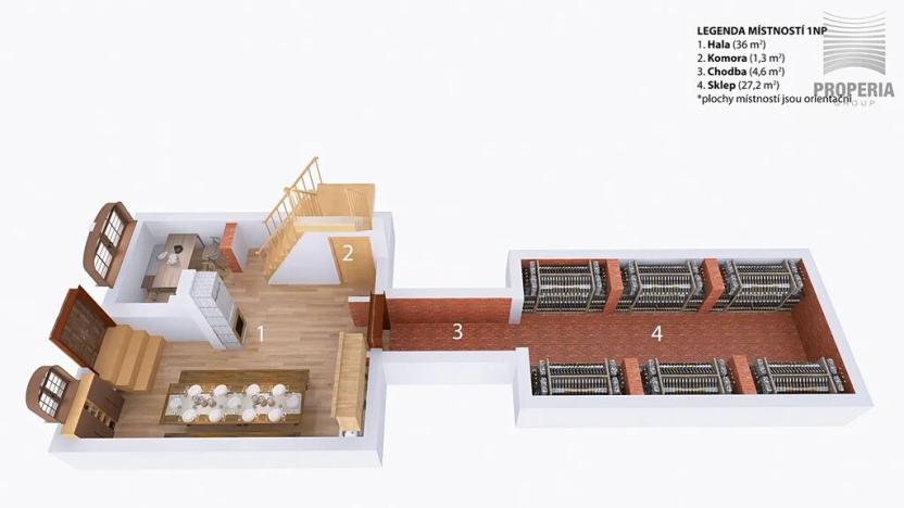 Prodej rodinného domu, Strachotín, Sklepní, 285 m2