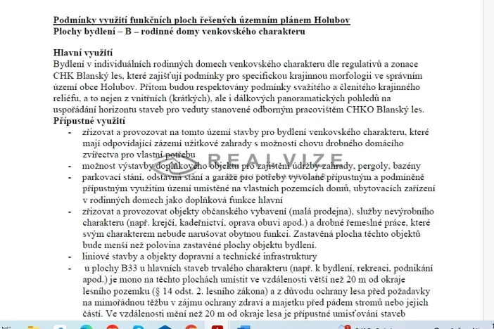 Prodej pozemku pro bydlení, Holubov, 1111 m2