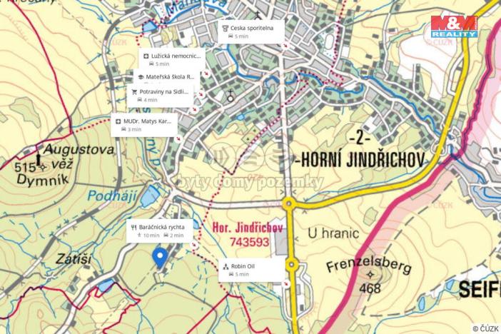 Prodej pozemku pro bydlení, Rumburk - Rumburk 1, 1168 m2