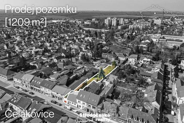 Prodej pozemku pro bydlení, Čelákovice, Masarykova, 1209 m2
