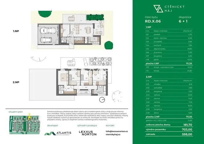 Prodej rodinného domu, Přezletice, Hrušková, 182 m2