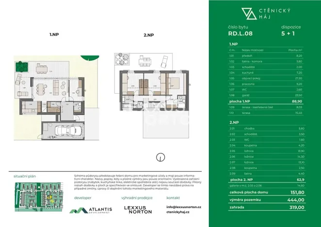 Prodej rodinného domu, Přezletice, Hrušková, 152 m2