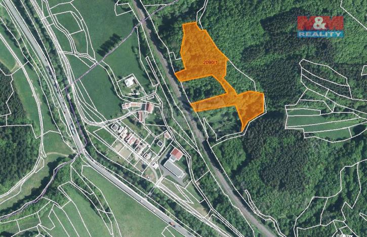 Prodej lesa, Lužná, 11283 m2