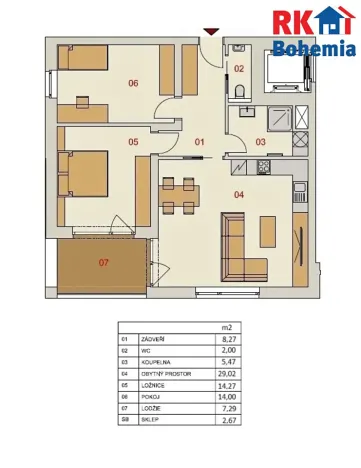 Prodej bytu 3+kk, Český Brod, Klučovská, 73 m2