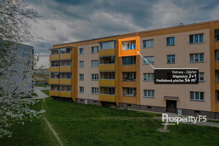 Prodej bytu 2+1, Ostrava - Zábřeh, Kosmonautů, 54 m2
