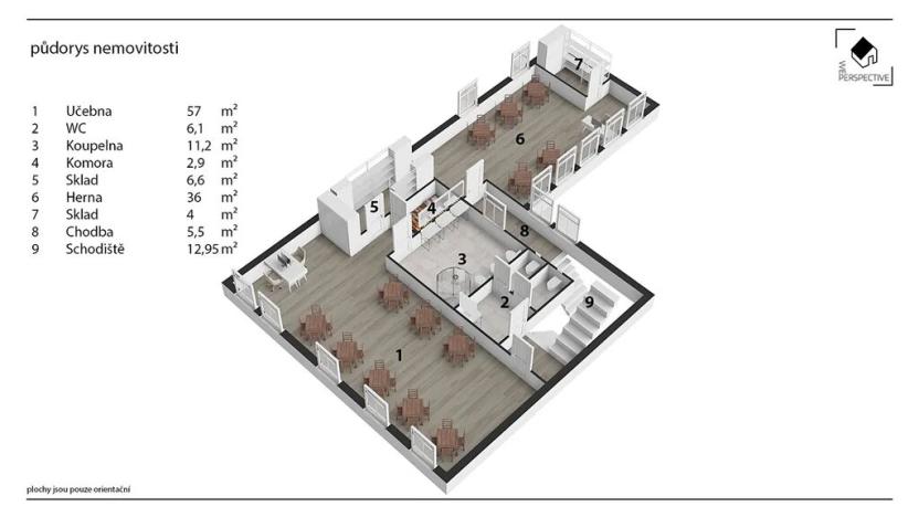 Pronájem komerční nemovitosti, Pardubice, Husova, 371 m2