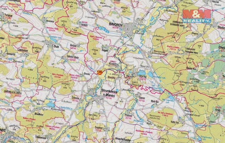 Prodej louky, Bavorov, 8600 m2