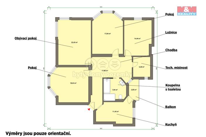 Prodej bytu 4+1, Cheb, Májová, 121 m2