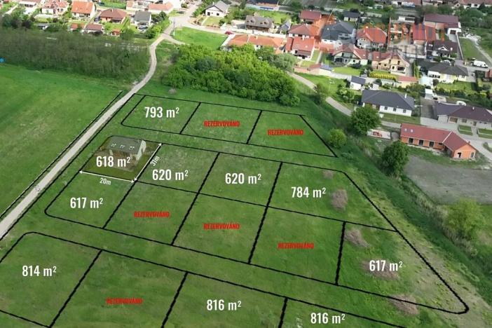Prodej pozemku pro bydlení, Březí, Bezová, 618 m2