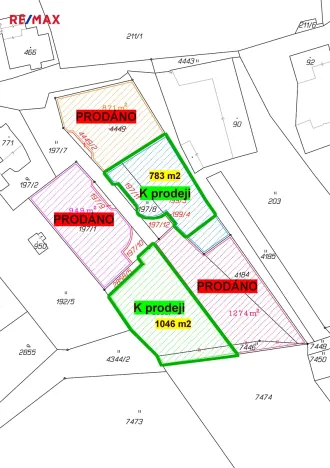 Prodej pozemku pro bydlení, Opatov, 782 m2