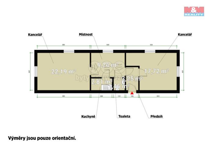 Pronájem kanceláře, Plzeň - Severní Předměstí, Karlovarská, 56 m2