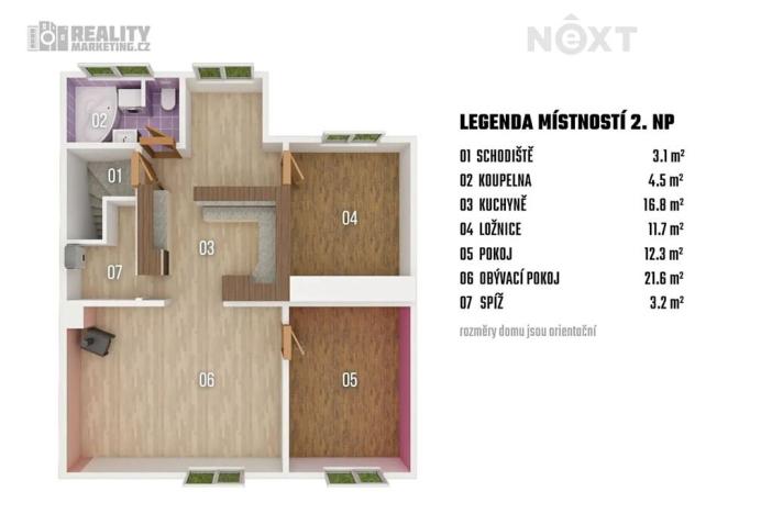 Prodej rodinného domu, Kroměříž, Braunerova, 143 m2