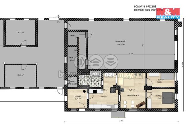 Prodej zemědělské usedlosti, Staré Křečany, 2065 m2