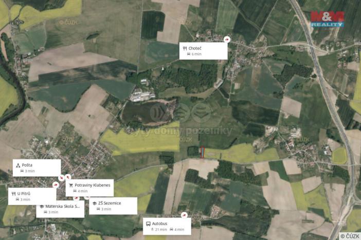 Pronájem zahrady, Sezemice - Kladina, 3761 m2