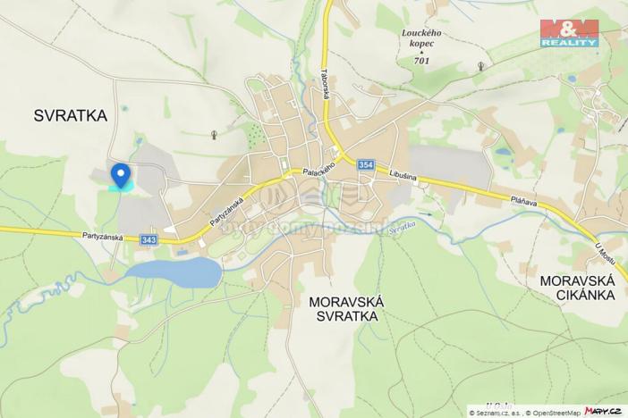 Prodej komerčního pozemku, Svratka, Partyzánská, 4523 m2