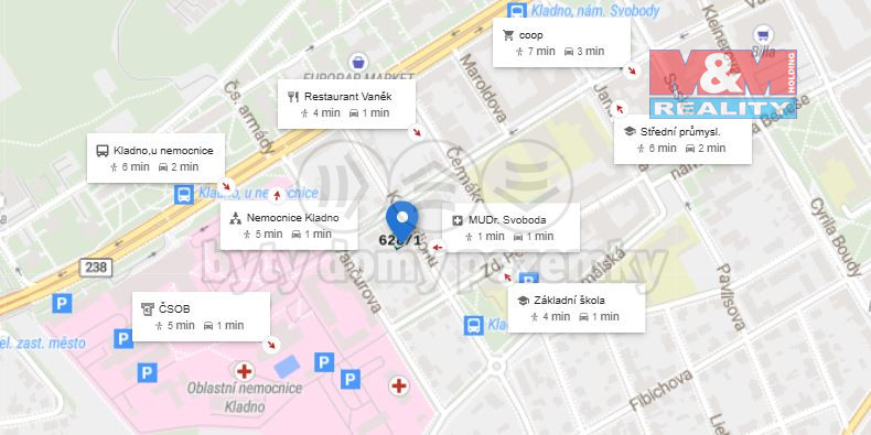 Prodej pozemku pro bydlení, Kladno, K nemocnici, 289 m2