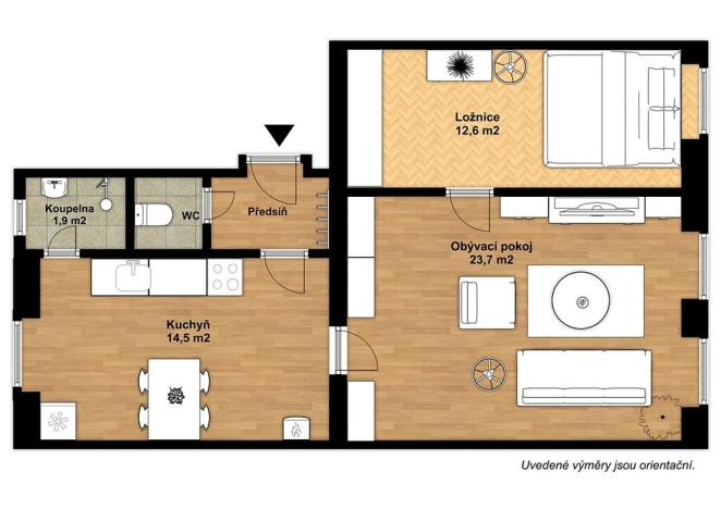 Prodej bytu 2+1, Olomouc, Českobratrská, 58 m2