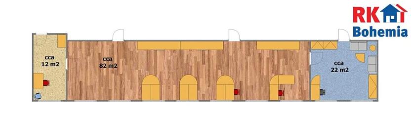 Pronájem kanceláře, Český Brod, Zborovská, 116 m2