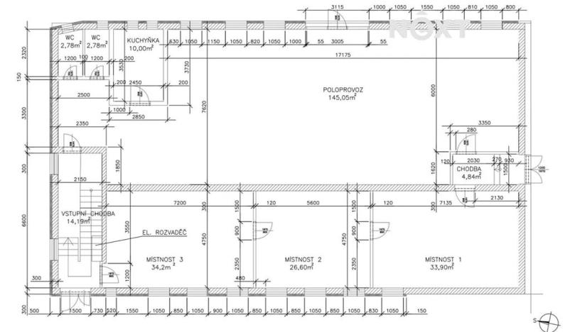 Pronájem skladu, Kaňovice, 280 m2