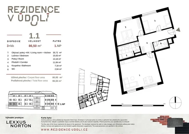 Prodej bytu 3+kk, Praha - Hrdlořezy, Hrdlořezská, 80 m2