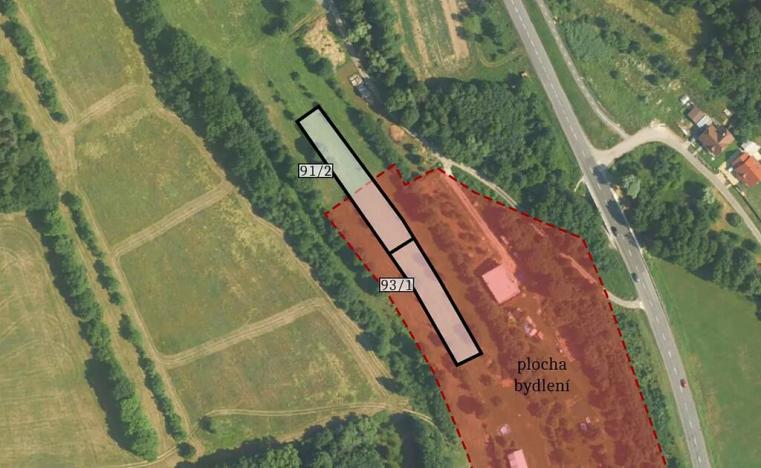 Prodej podílu pozemku pro bydlení, Kaňovice, 928 m2