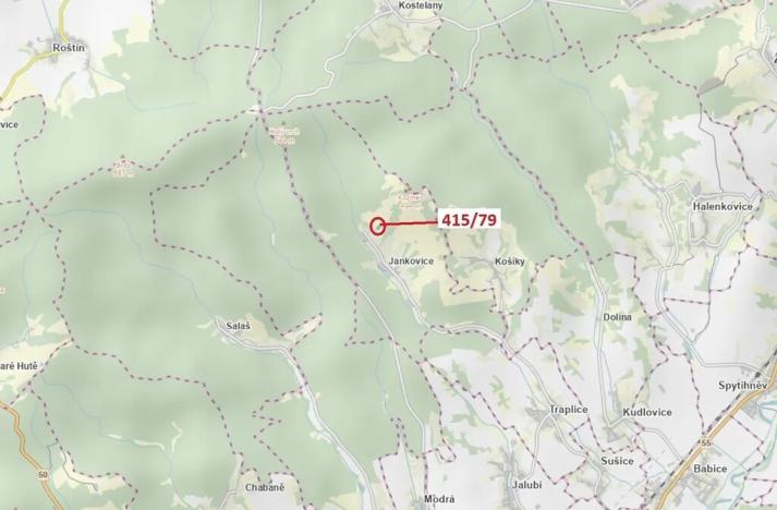Dražba louky, Jankovice, 2523 m2
