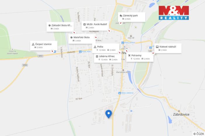 Prodej činžovního domu, Křinec, Tyršova, 630 m2