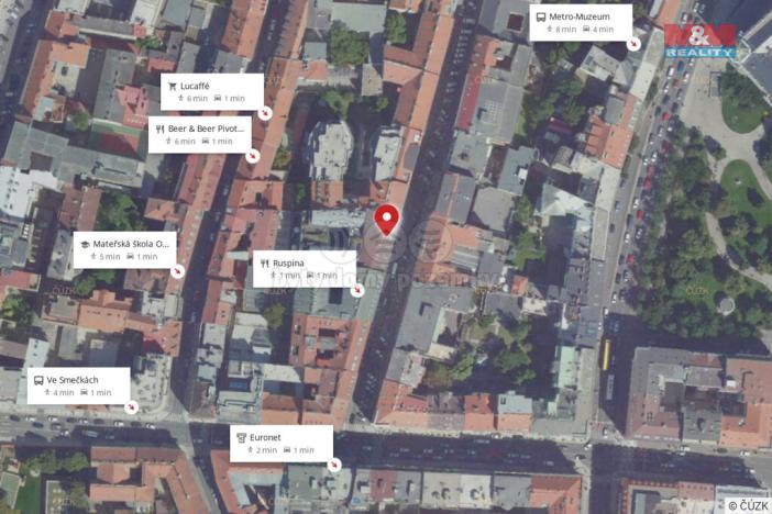 Pronájem kanceláře, Praha - Nové Město, Krakovská, 300 m2