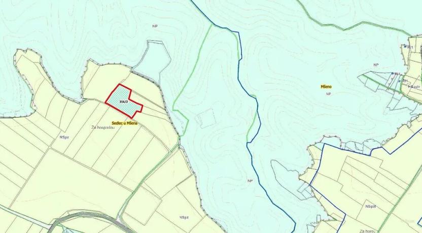 Prodej pole, Mšeno, 9070 m2