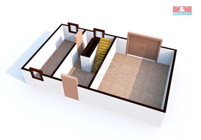 Prodej rodinného domu, Býčkovice - Velký Újezd, 53 m2