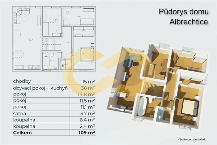 Prodej rodinného domu, Albrechtice nad Vltavou, 160 m2