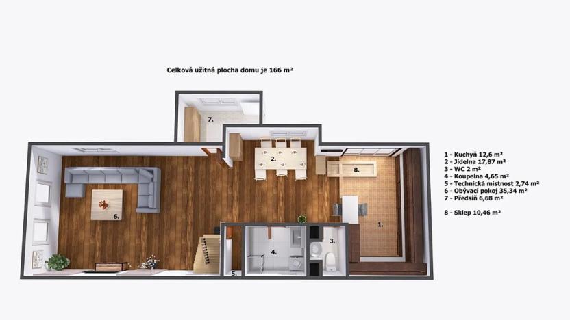 Prodej rodinného domu, Třebnouševes, 166 m2